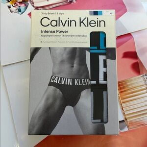 Calvin Klein Intense Power Men Microfiber Stretch Hip Brief 3-Pack L color